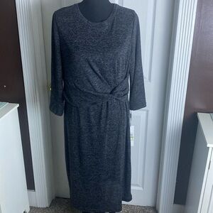 Calvin Klein Women’s Black Heather Dress sz 14 NWT